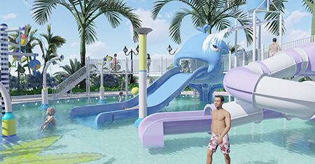 water slide